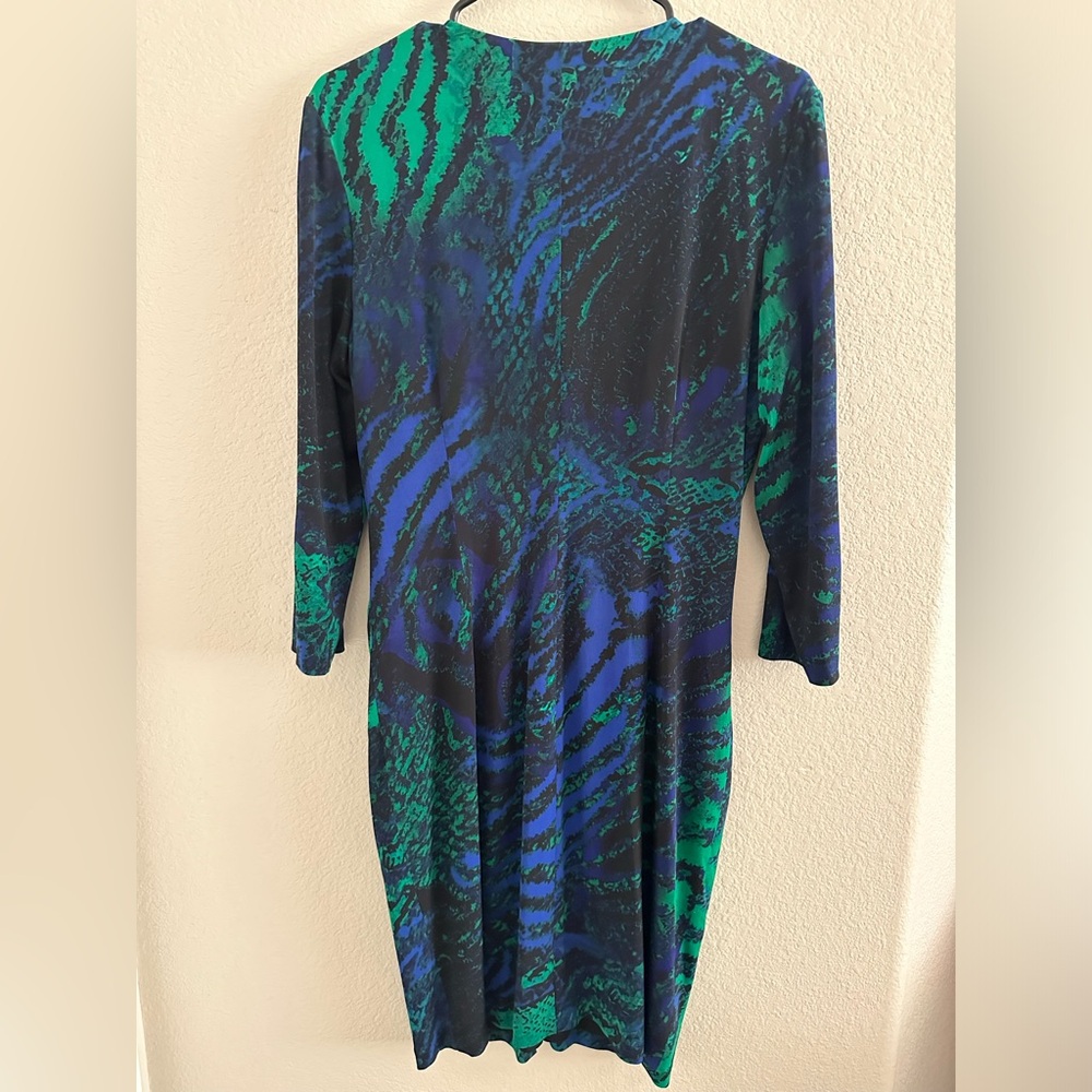 Cache Print Zip Front Dress. Size Xl In Excellent… - image 3